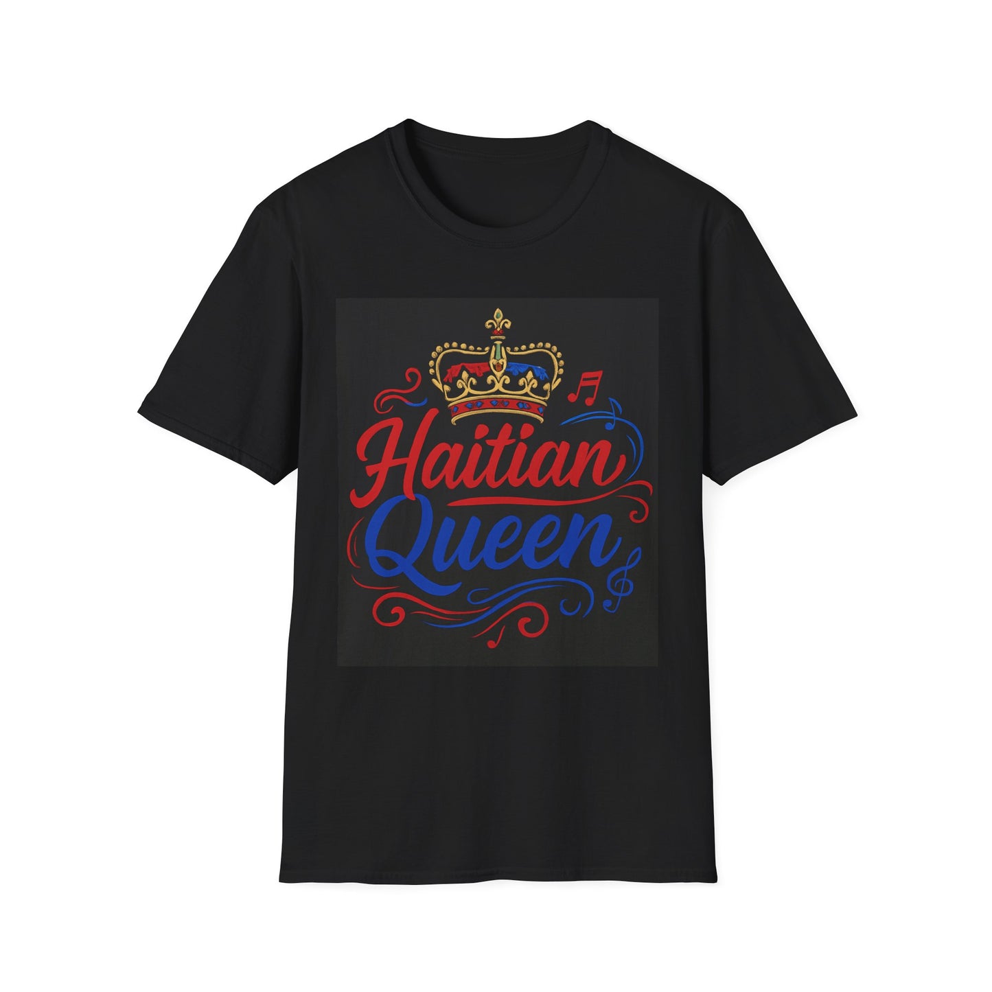 Haitian Queen Unisex Softstyle T-Shirt - Celebrate Heritage and Pride