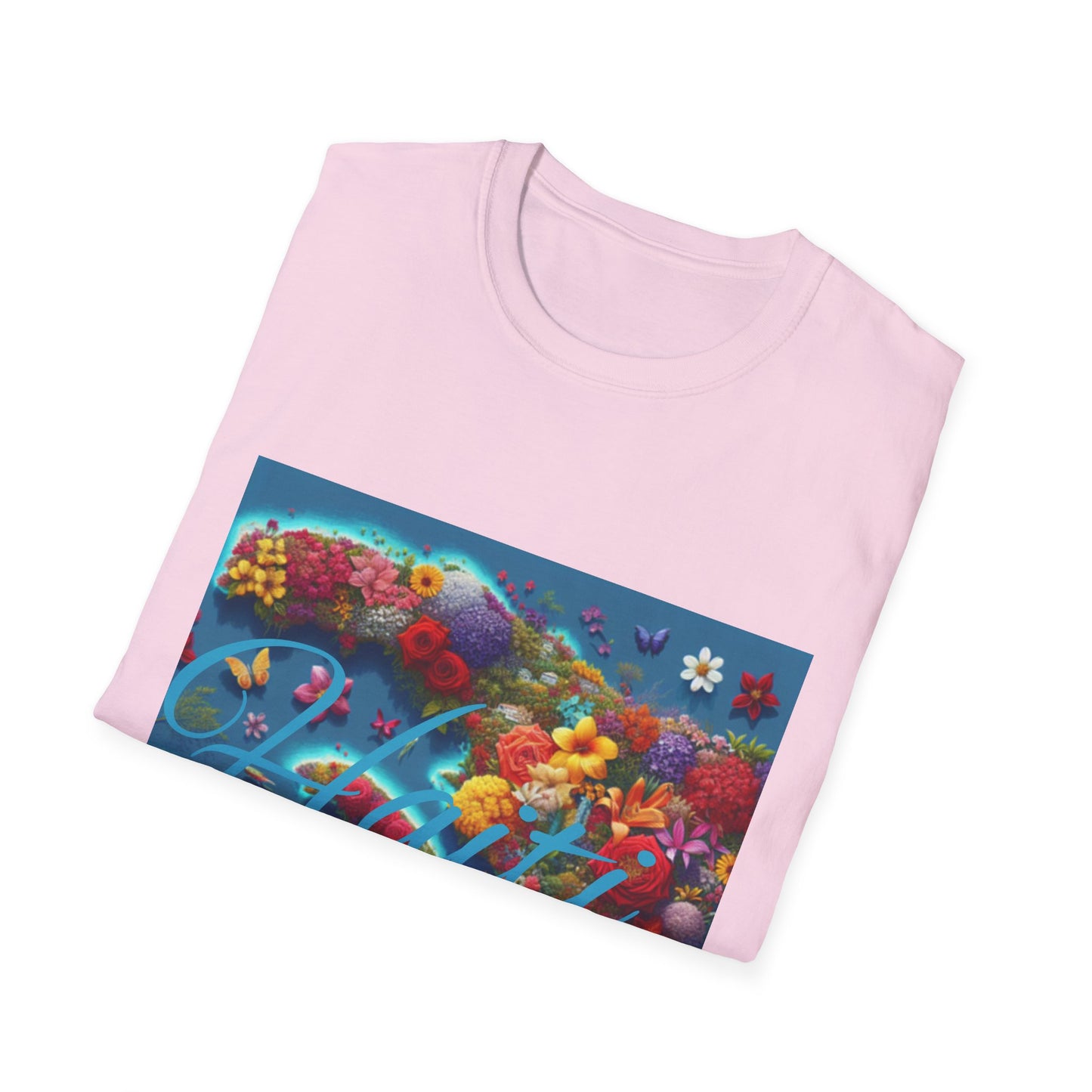 Floral Paradise Unisex Softstyle T-Shirt - Colorful Nature Design