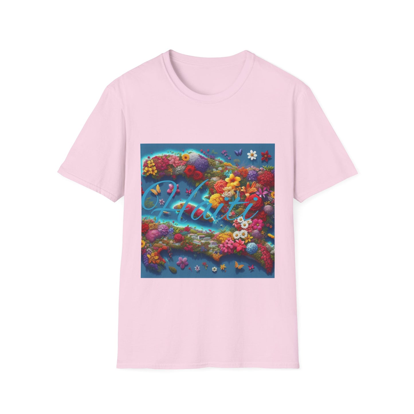 Floral Paradise Unisex Softstyle T-Shirt - Colorful Nature Design