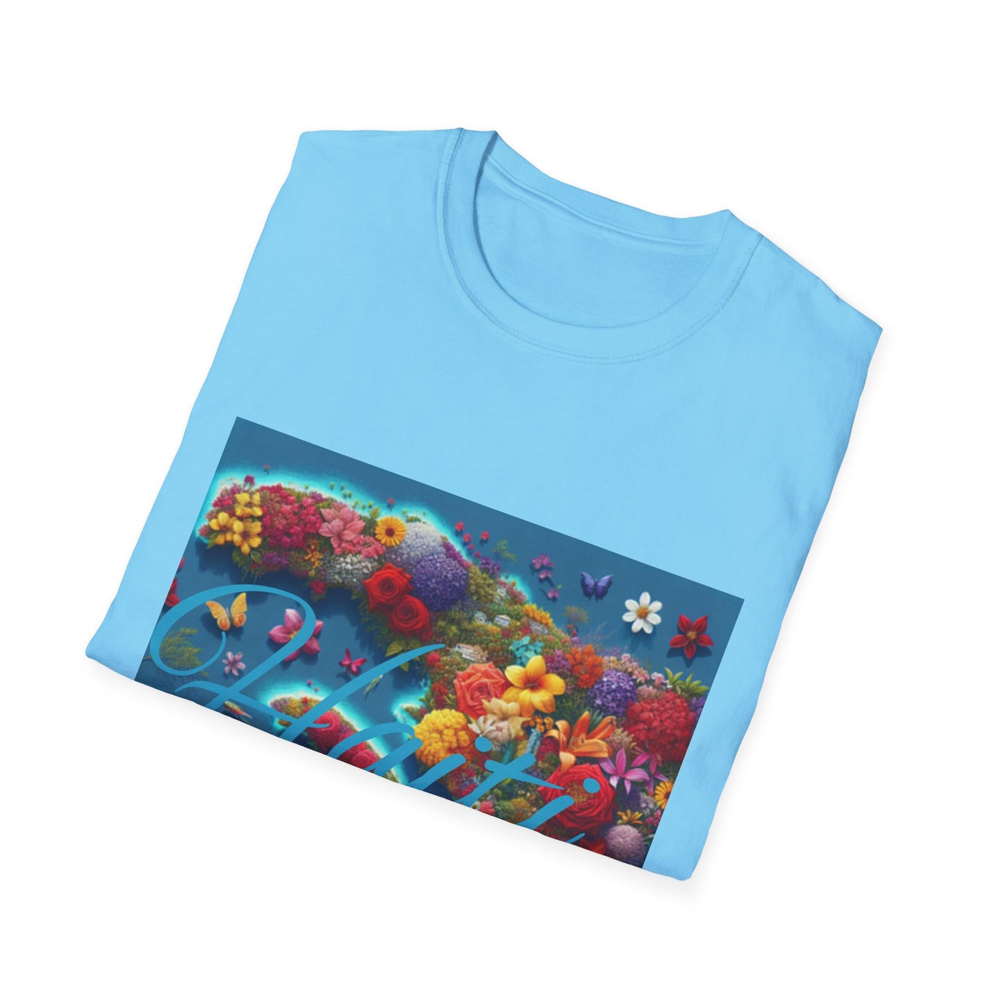 Floral Paradise Unisex Softstyle T-Shirt - Colorful Nature Design