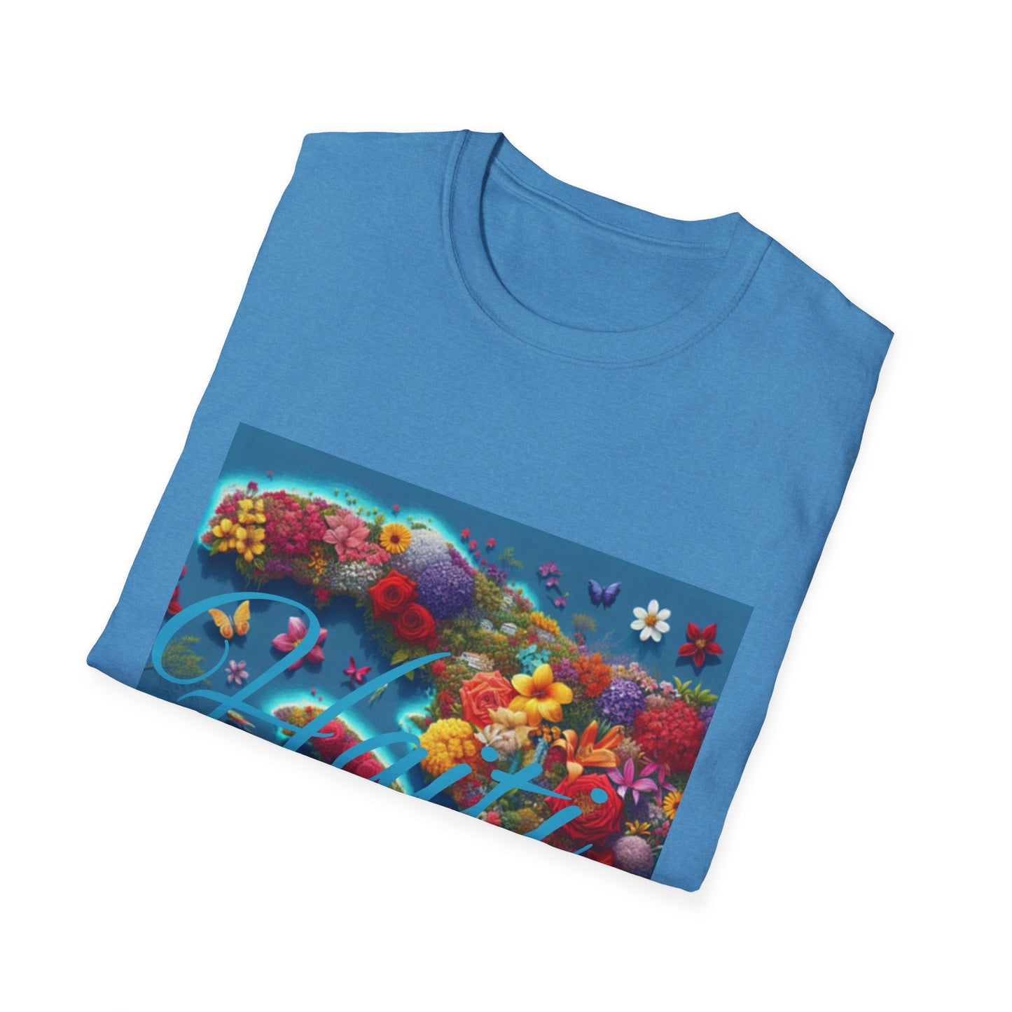 Floral Paradise Unisex Softstyle T-Shirt - Colorful Nature Design