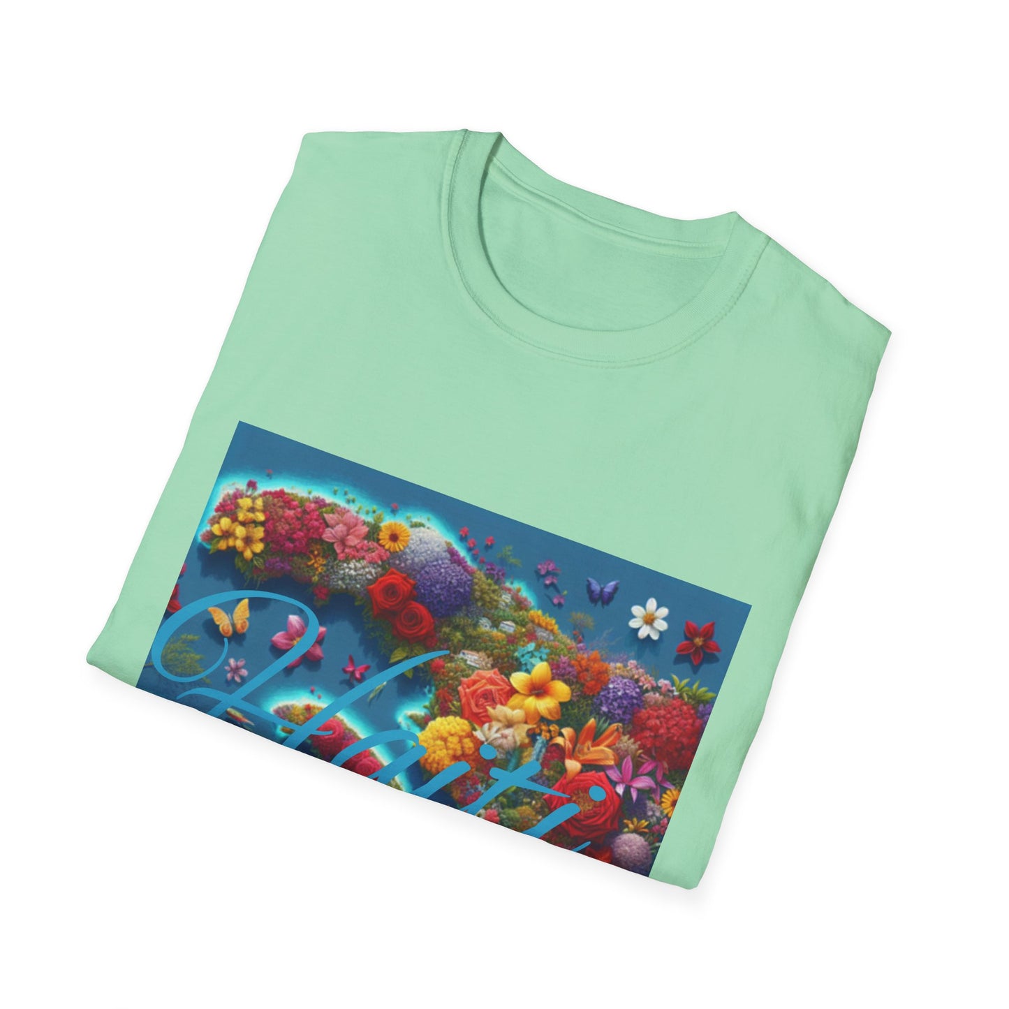 Floral Paradise Unisex Softstyle T-Shirt - Colorful Nature Design