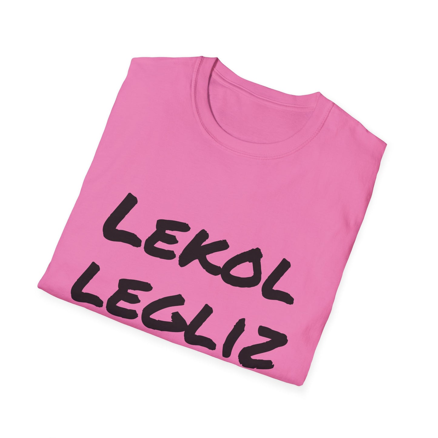 Inspirational Unisex Softstyle T-Shirt - 'Lekol Legliz Lakay'