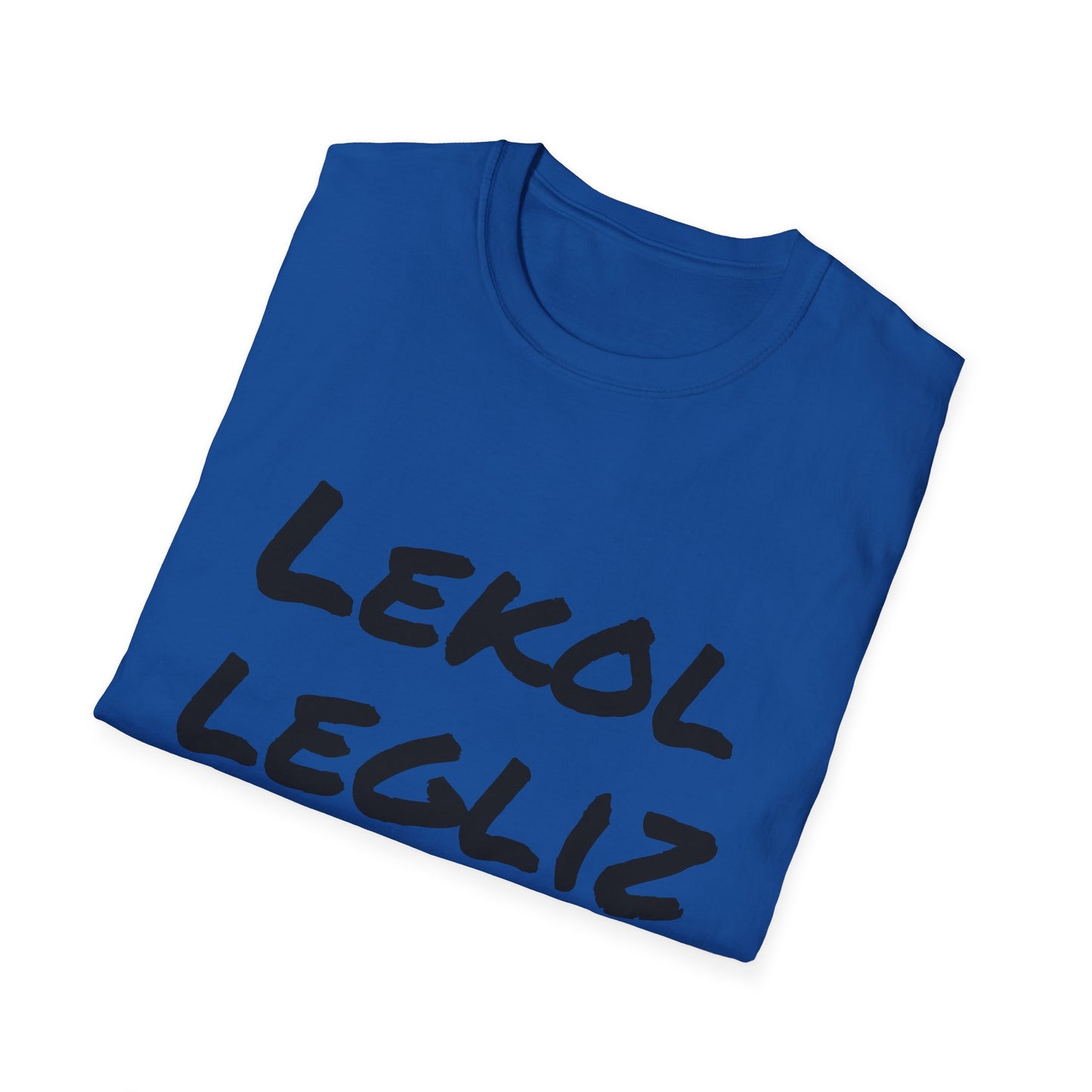 Inspirational Unisex Softstyle T-Shirt - 'Lekol Legliz Lakay'
