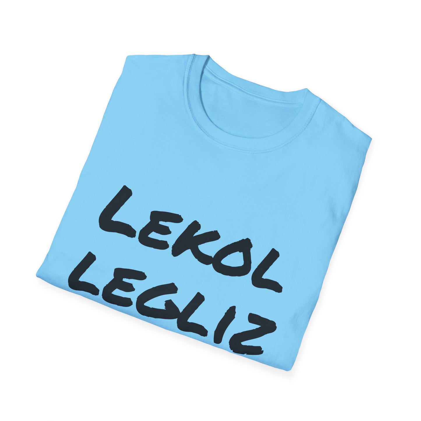 Inspirational Unisex Softstyle T-Shirt - 'Lekol Legliz Lakay'