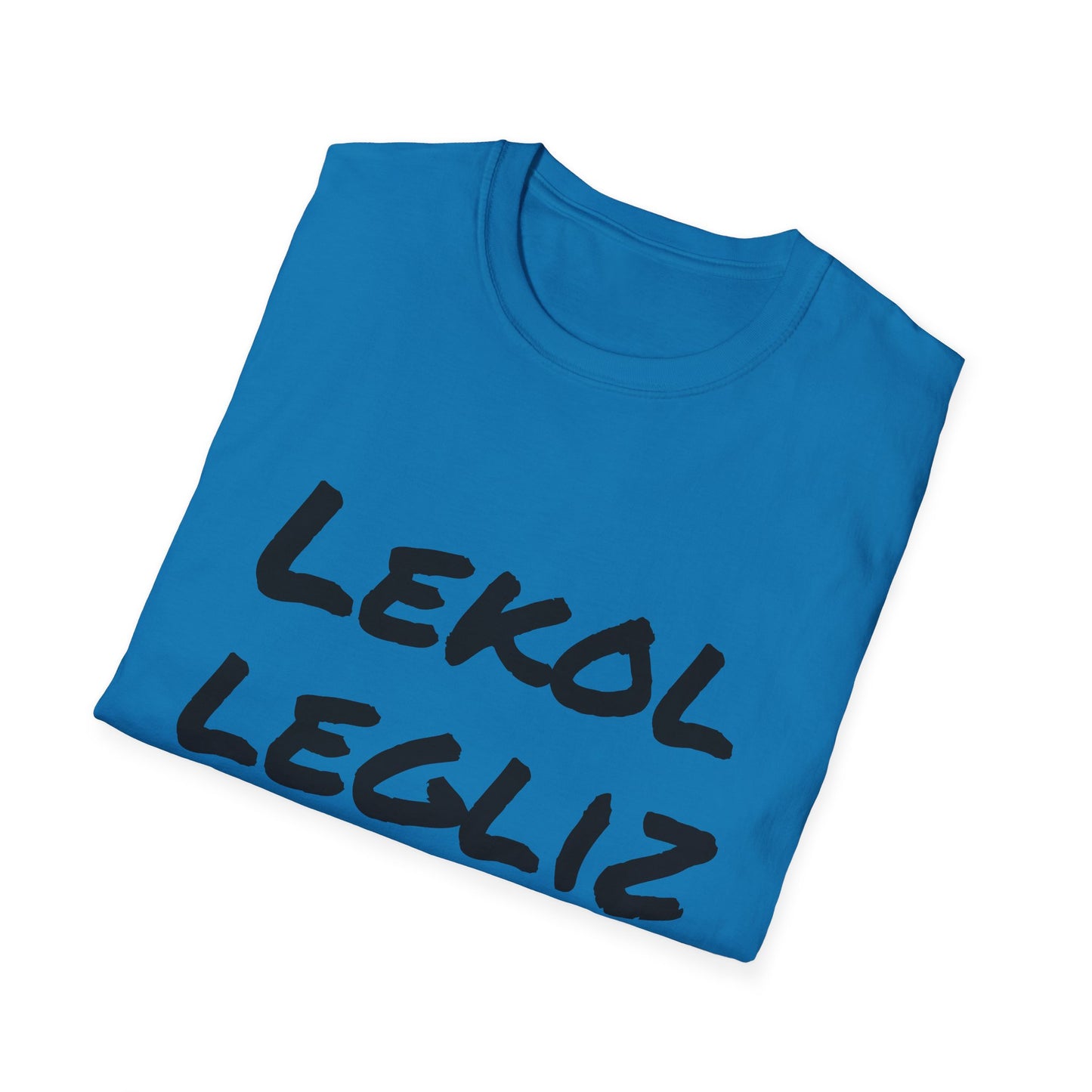 Inspirational Unisex Softstyle T-Shirt - 'Lekol Legliz Lakay'